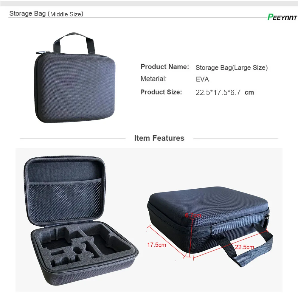 Peeynnt Accessories Set for Gopro hero 7 Go pro 6 4 5 Session Kit Tripod Mount SJCAM SJ4000 Xiaomi Yi 4K EKEN H9 H9R | Электроника