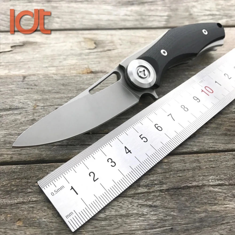 Складной мини нож LDT Bear Dark стальной клинок G10 лезвие D2 карманный тактический