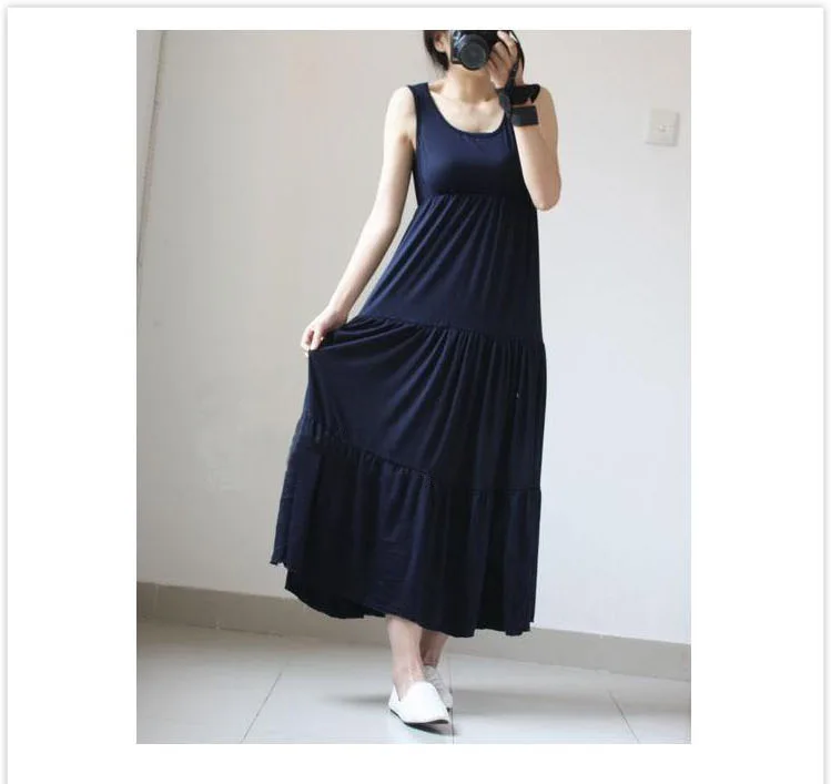 Fdfklak Casual Sleeveless Dress for Pregnant Women Summer Pregnancy Clothes Loose Cotton Maternity Dresses Vestidos Mujer 2018 enlarge