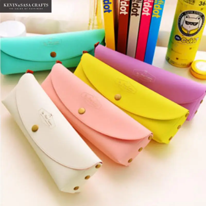 Чехол для карандашей из ПУ кожи качественные школьные принадлежности