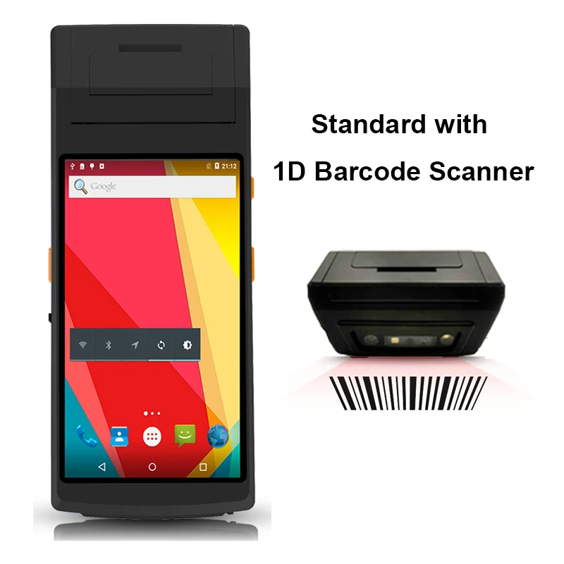 Считыватель штрих кода RUGLINE UHF стандартный сканер КПК 5 дюймов android 7 0 OS с 58 мм