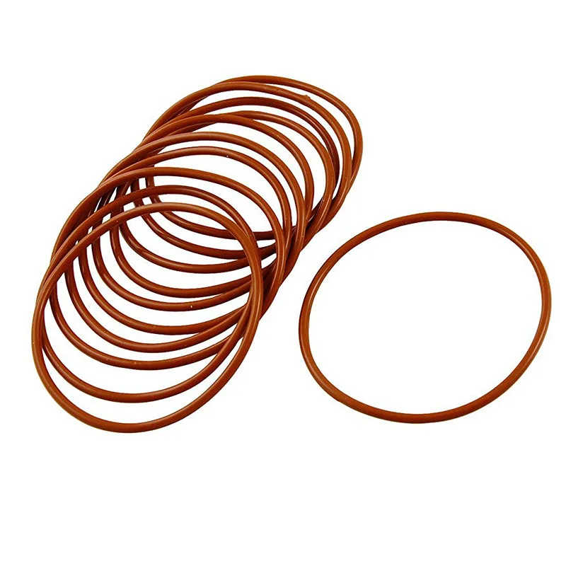 

New 10 Pcs Industrial Silicone O Ring Seal 55mm x 60mm x 2.5mm