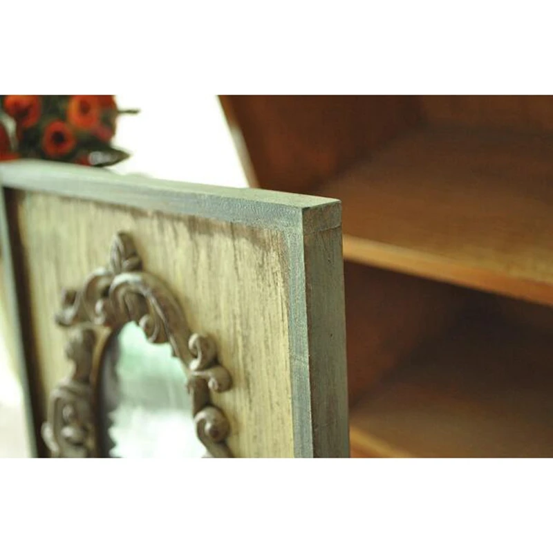 Ретро твердая деревянная фоторамка ремесла винтажный пасторальный стиль