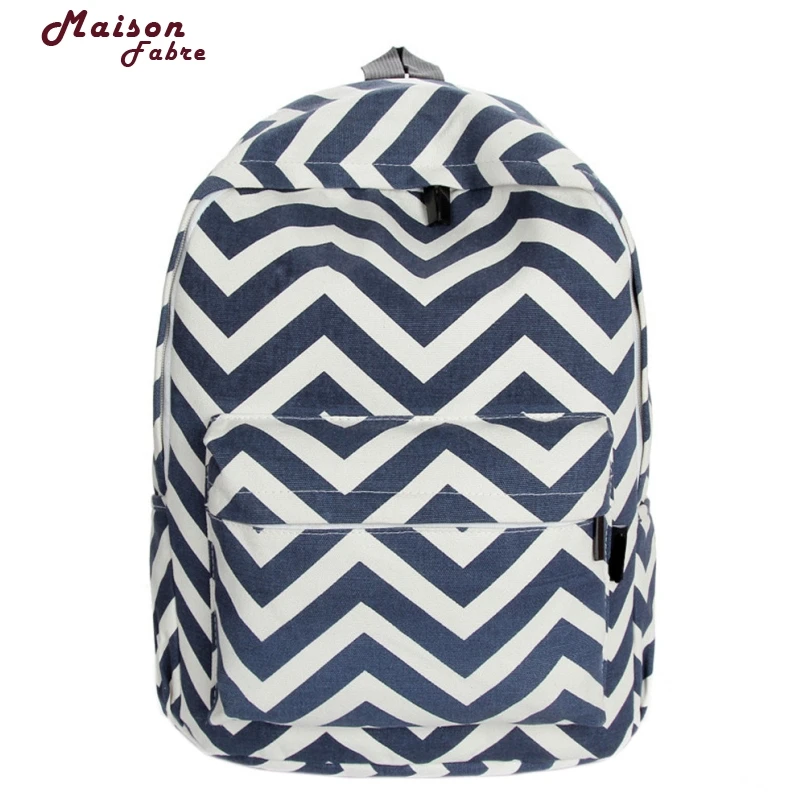 Рюкзак женский в полоску для молодежи 2018 | Багаж и сумки