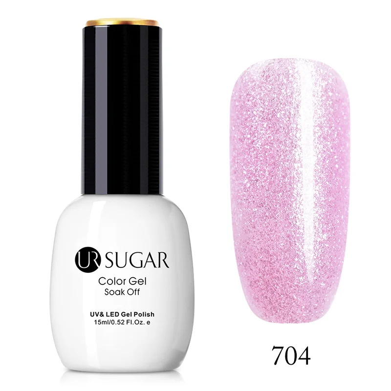 704 Ur Sugar УФ-гель для ногтей 15 мл Блестящий горячий лак для ногтей 49 цветов на выбор Гель-лак для нейл-арта - Цвет: 704
