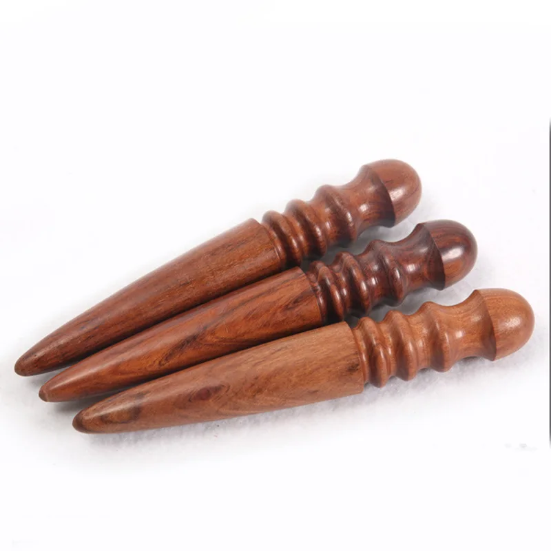 Red sandalwood 1 шт. DIY кожаные инструменты кожевенное ремесло край Триммер Полировка Инструмент фрезерование кожа Многофункциональный Круглый сандаловое дерево палочка - Цвет: Red sandalwood