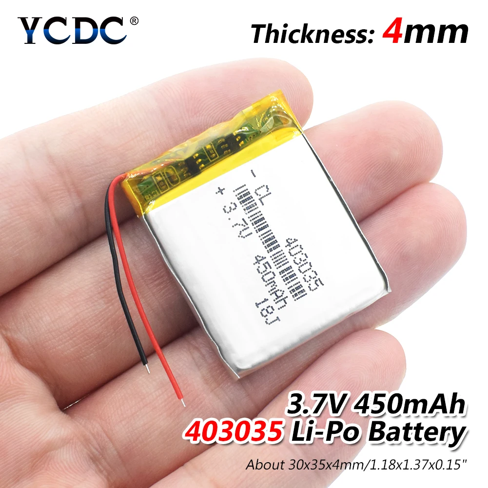 3,7 в 450 мАч 403035 литий-полимерный литий-ионный аккумулятор для Mp3 MP4 MP5 gps psp Мобильный bluetooth динамик