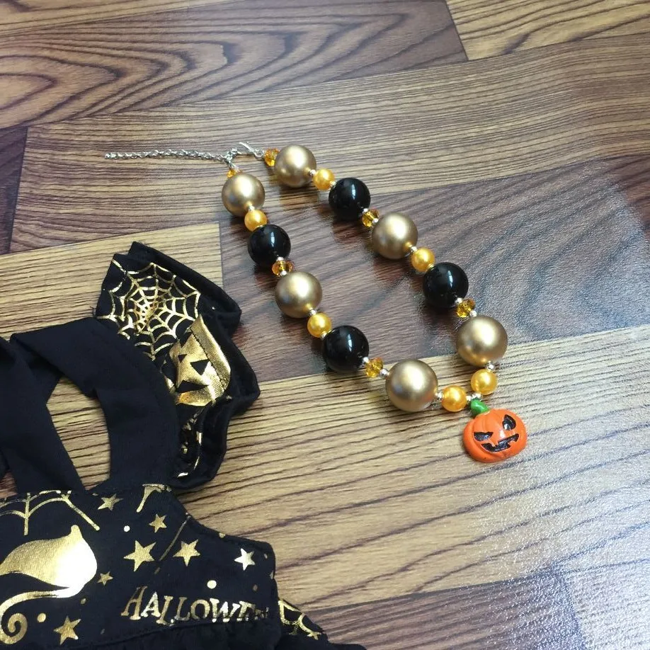 Новинка 2018 одежда для маленьких девочек комплекты одежды haloween топы с оборками