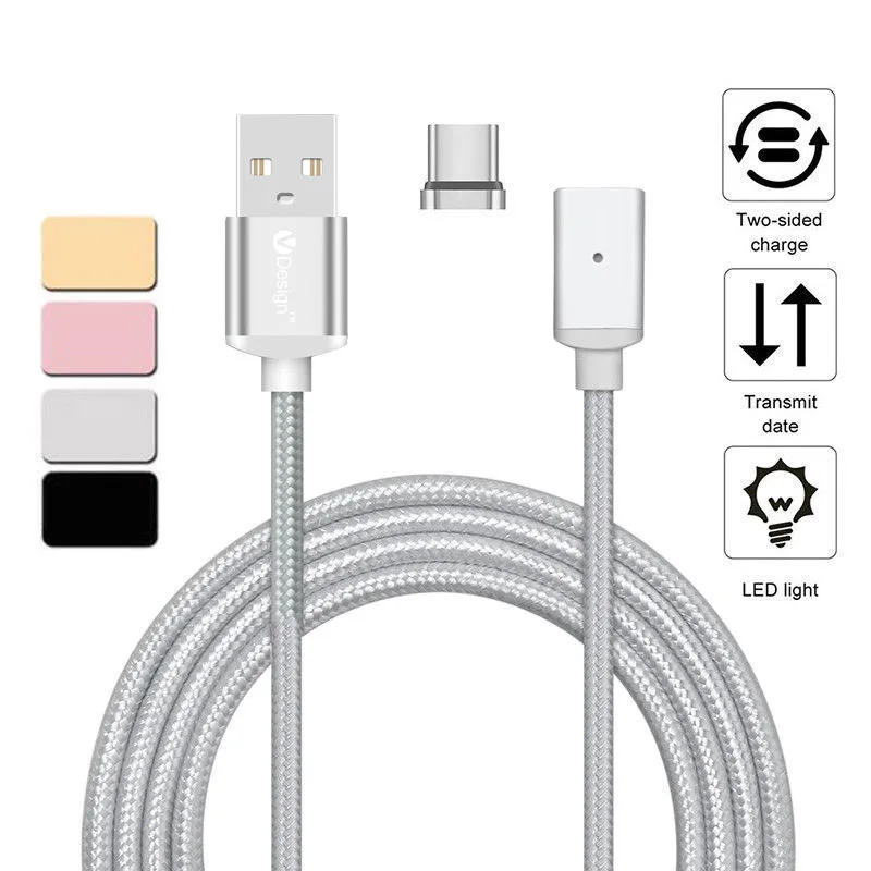 1 м/2 м USB Type C/Micro USB/IOS Магнитный кабель C адаптер для быстрой зарядки Apple iPad Samsung|micro usb