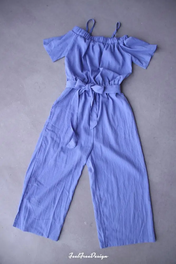 Женские комбинезоны с ремнем широкие льняные эластичной талией и поясом большие