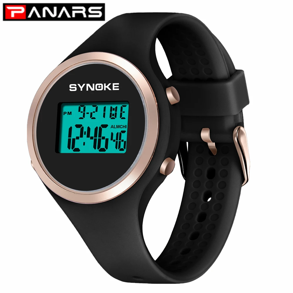 

PANARS Women Fashion Watch Sport Electronic Watches LED Digital Fashion Waterproof Lady Fitness Smartwatch Swimming Diving Clock