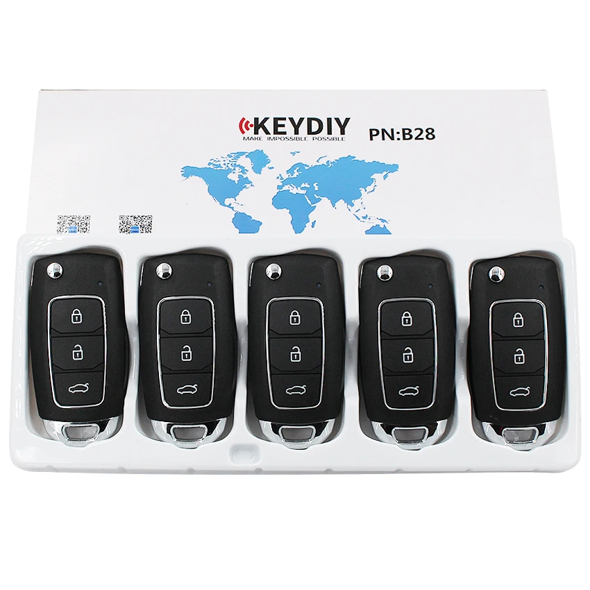 5 шт./лот, KEYDIY B28 для KD-X2 KD900 KD900+ URG200 ключ программист дистанционное управление b-серия