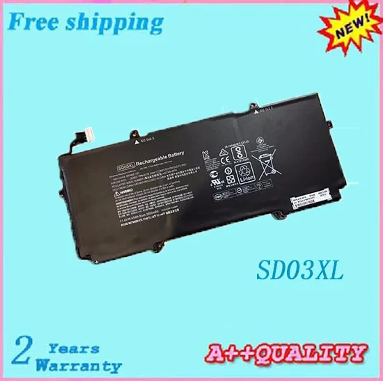 Бесплатная доставка 11 4 v 45wh черный Аккумулятор для ноутбука HP SD03XL 847462 1C1 HSTNN IB7K TPN