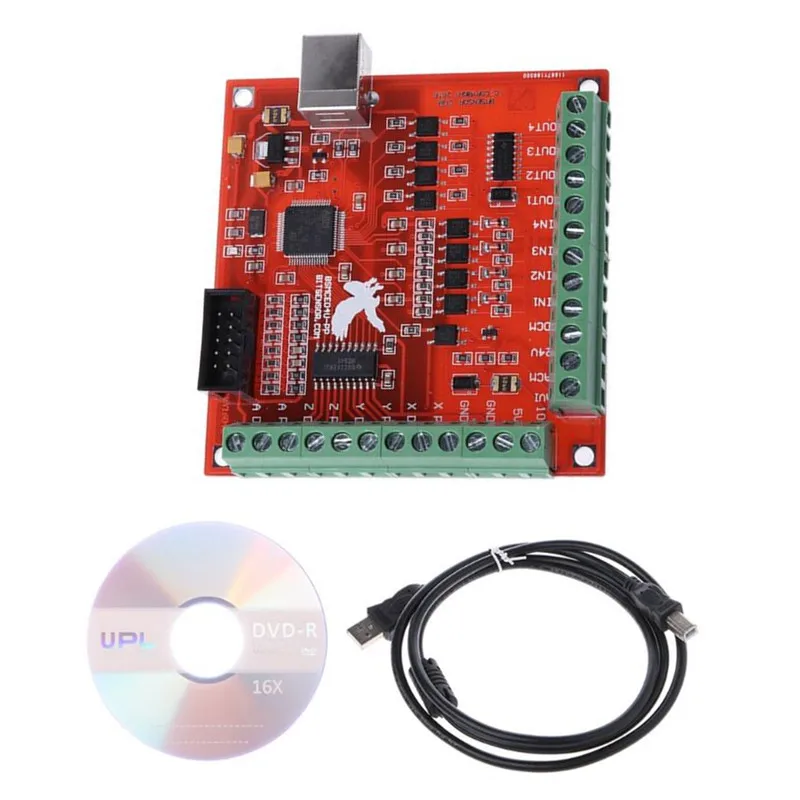 Новый MACH3 4 оси 100 кГц USB CNC деревообрабатывающий станок Гладкий Степпер контроллер