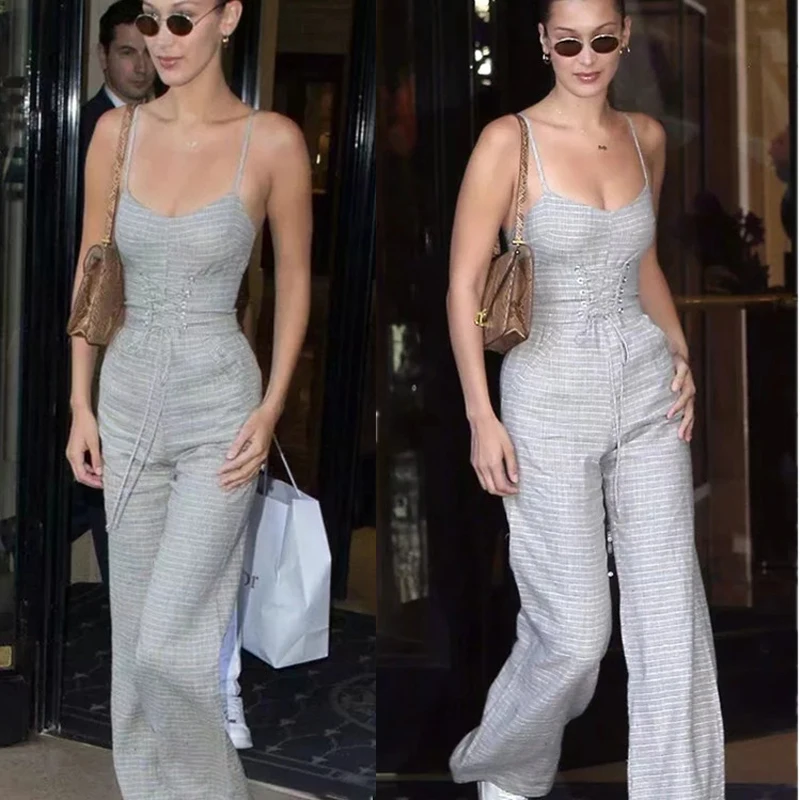 Хит продаж лоскутный женский комбинезон с открытой спиной облегающий без