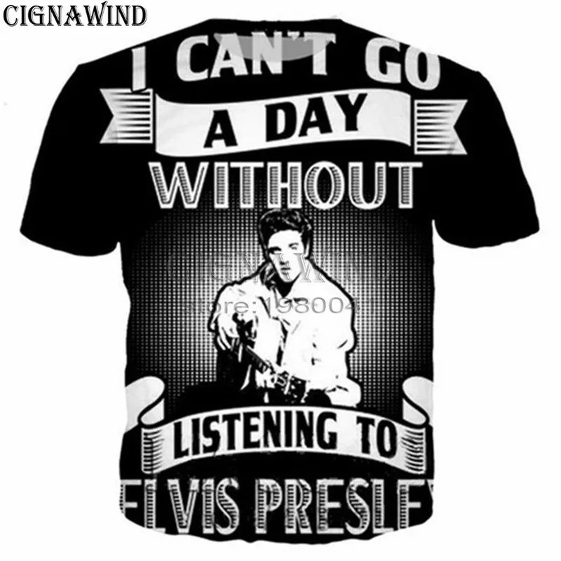 Новая футболка Harajuku Rock singer Elvis Presley Мужская/женская с коротким рукавом 3D Футболка