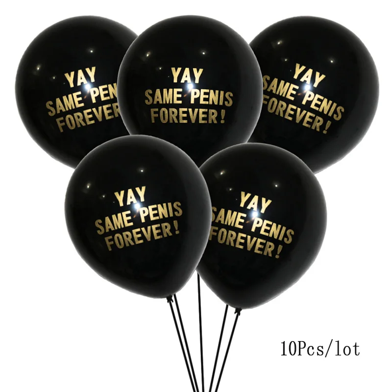 10pcs Balloon2 Топпер для торта, вечерние принадлежности Для холостяка, украшение торта, воздушный шар для пениса, соломинка в виде пениса, вечерние аксессуары для украшения невесты - Цвет: 10pcs Balloon2