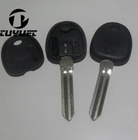 new replacement car key case blanks for hyundai elantra transponder key shell with left keyblade