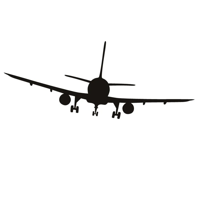 

Commercial Airliner Wall Decal Removable Home Decor Airplane Silhouette Wall Stickers For Bedroom Art Vinyl Living Room