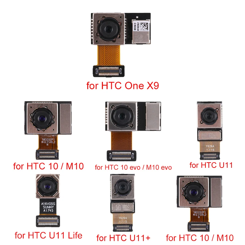 

New for HTC One X9/10 M10/10 evo/ M10 evo/U11/U11 Life/U11 Eyes/U11+ Back Camera Module Replacement repair parts