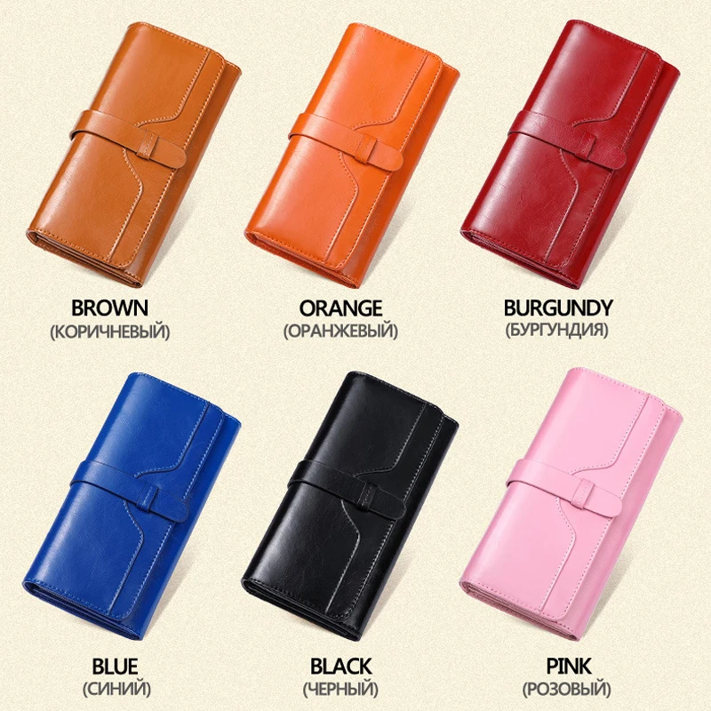 Кошелек женский из натуральной кожи с отделением для карт | Багаж и сумки