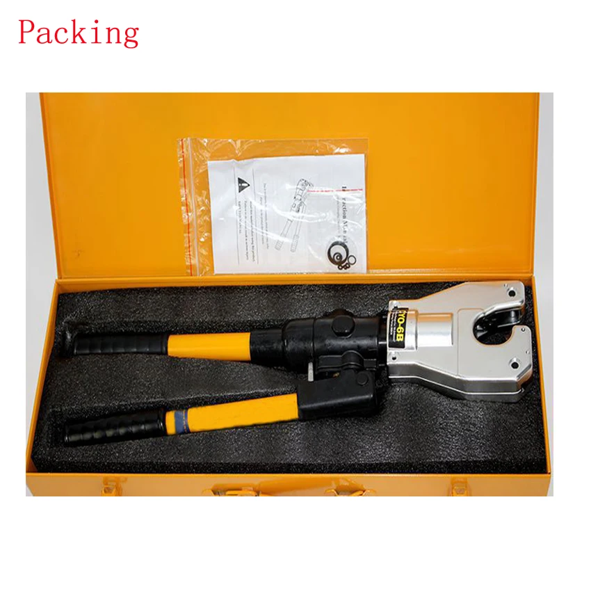 

CYO-6B Safety Hydraulic hand dieless crimping tool 10-240mm2 for cable wire lug