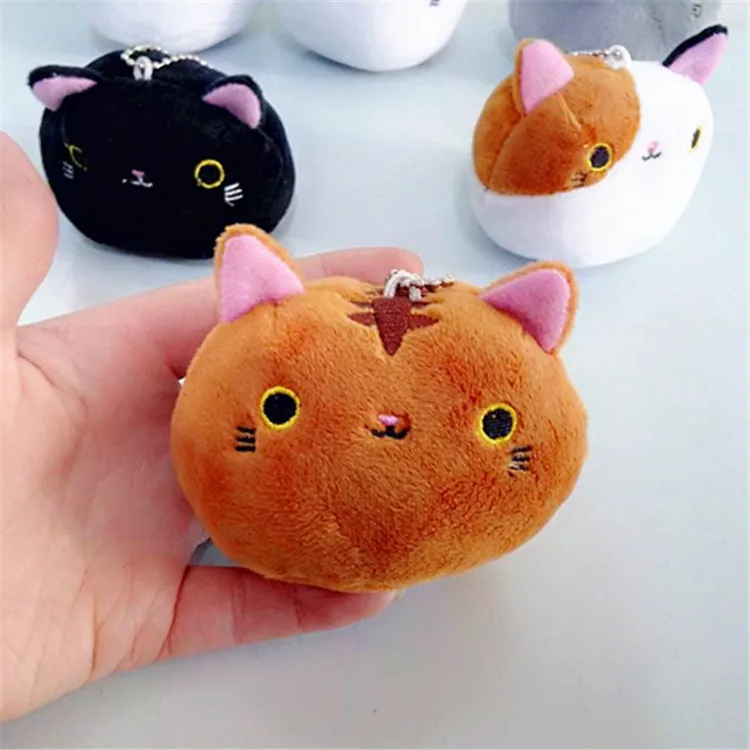 Новинка 1 шт. 6 цветов KAWAII 8 см кошки мягкие игрушки брелок кошка подарок плюшевая игрушка кукла детская вечеринка день рождения плюшевые игрушки для девочки Новинка - Цвет: 4