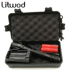 Светодиодный фонарик на батарейках, алюминиевый, Россия, 8000 Люмен, ударопрочный, жесткий свет, Helf Defense, для спорта на открытом воздухе, лампочки, фонарь Litwod