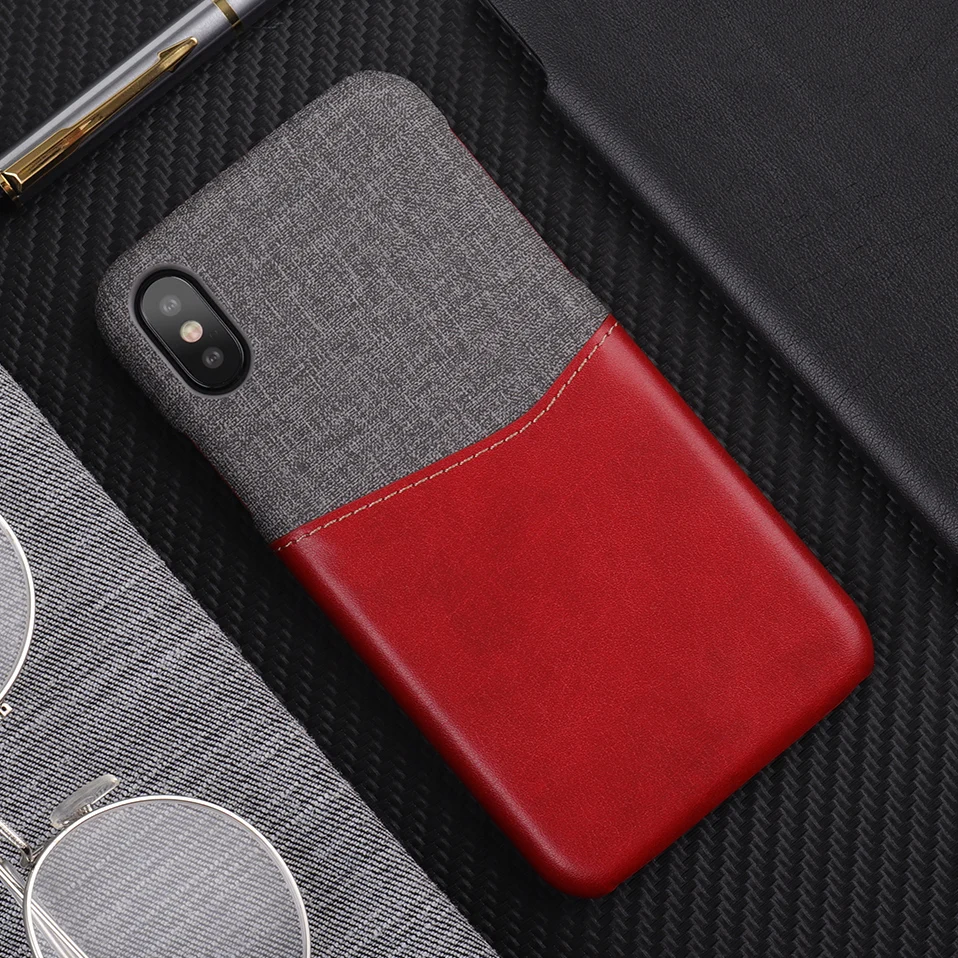 Кожаный телефон чехол для iPhone 6 S 7 8 плюс Coque карты карман задняя крышка X XR XS Max