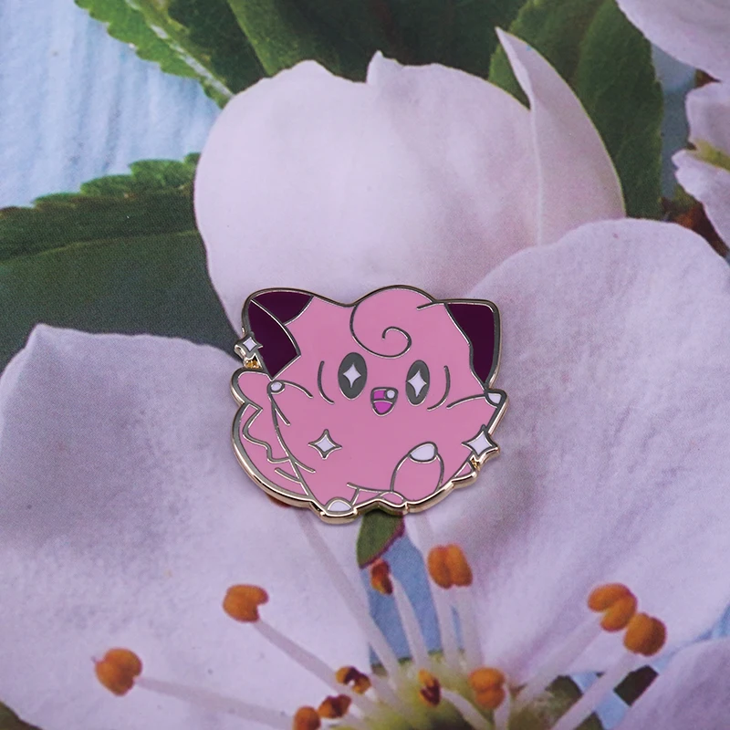 Фантазия ребенок Clefairy Эмаль Булавка милый покемон игровой значок Забавный девчачий подарок идеи поп шляпа сумка аксессуар