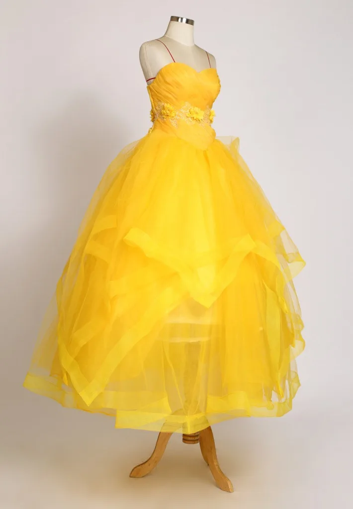 Женский костюм принцессы на Хэллоуин из мультфильма Красавица и Чудовище платье