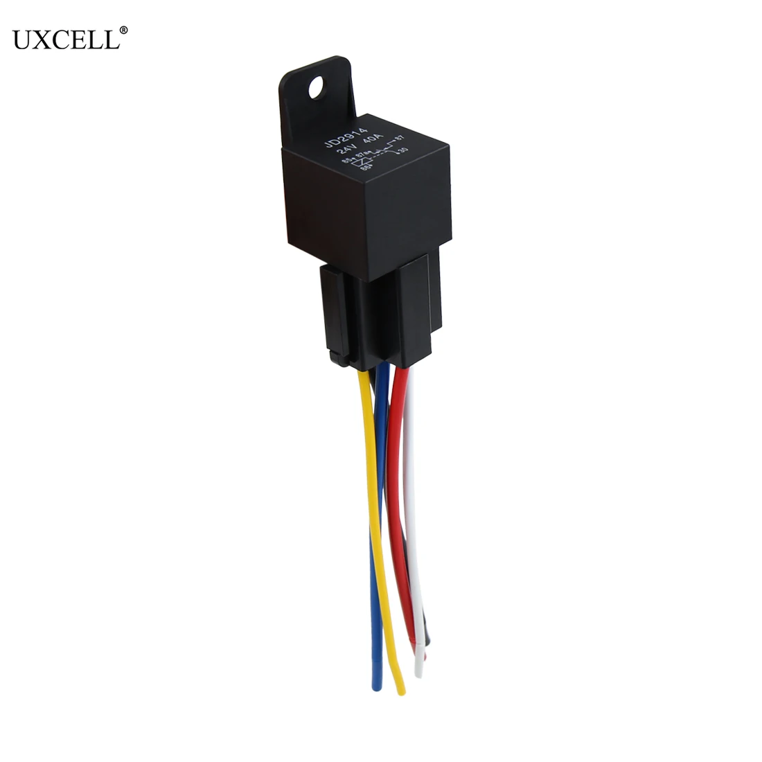Uxcell DC 24V 40A SPDT автомобильное реле 5 Pin 5 проводов W/жгут разъем 1 шт.