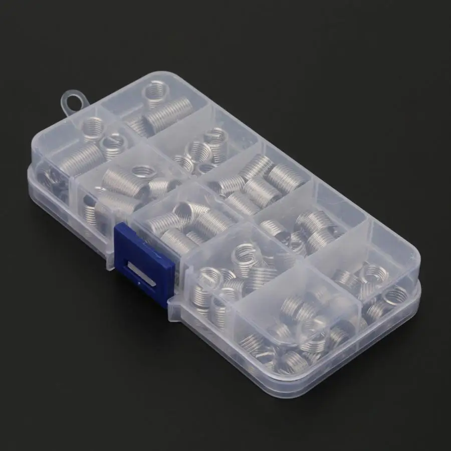 Набор спиральных резьбовых вставок для деревообработки 80 шт. M8 * 1 25 нержавеющая