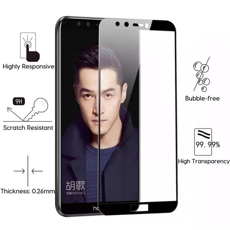 Защитное стекло для Honor 9 Lite закаленное Huawei lite 8 10 On Защитная пленка