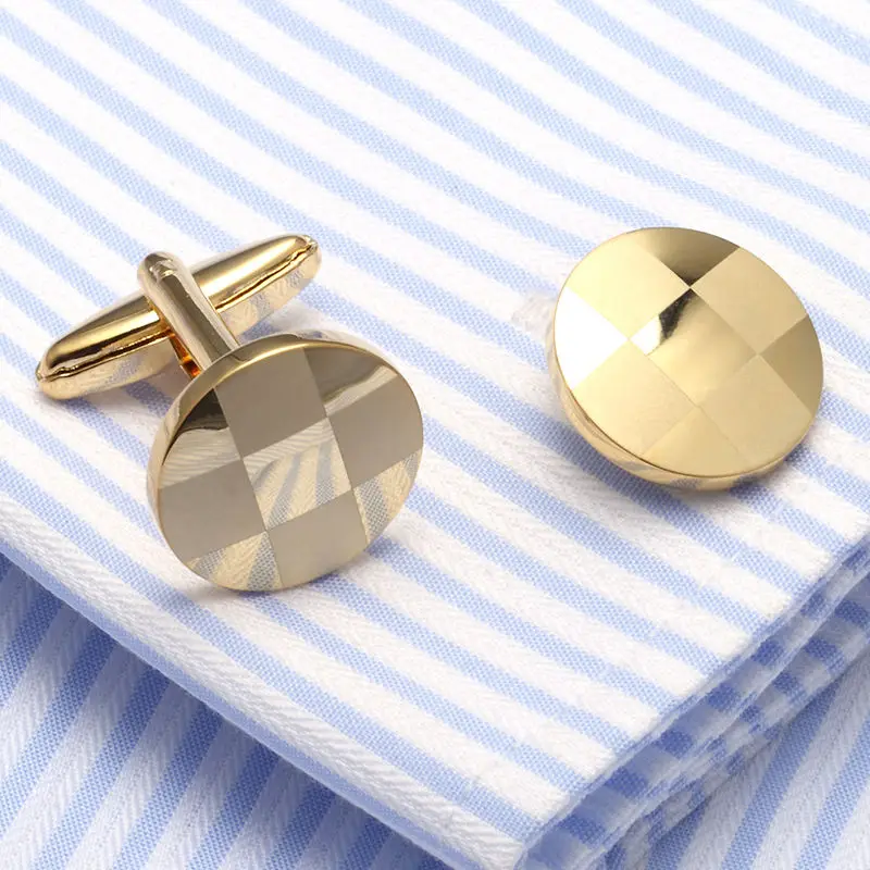 2017 топ продаж запонки лазерные Запонки Золотые Цветные манжеты Свадебные