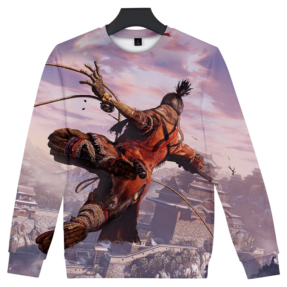 2019 Горячие игры SEKIRO тени Die Twice 3D принт для мужчин монолитным Кофты отдыха Модные
