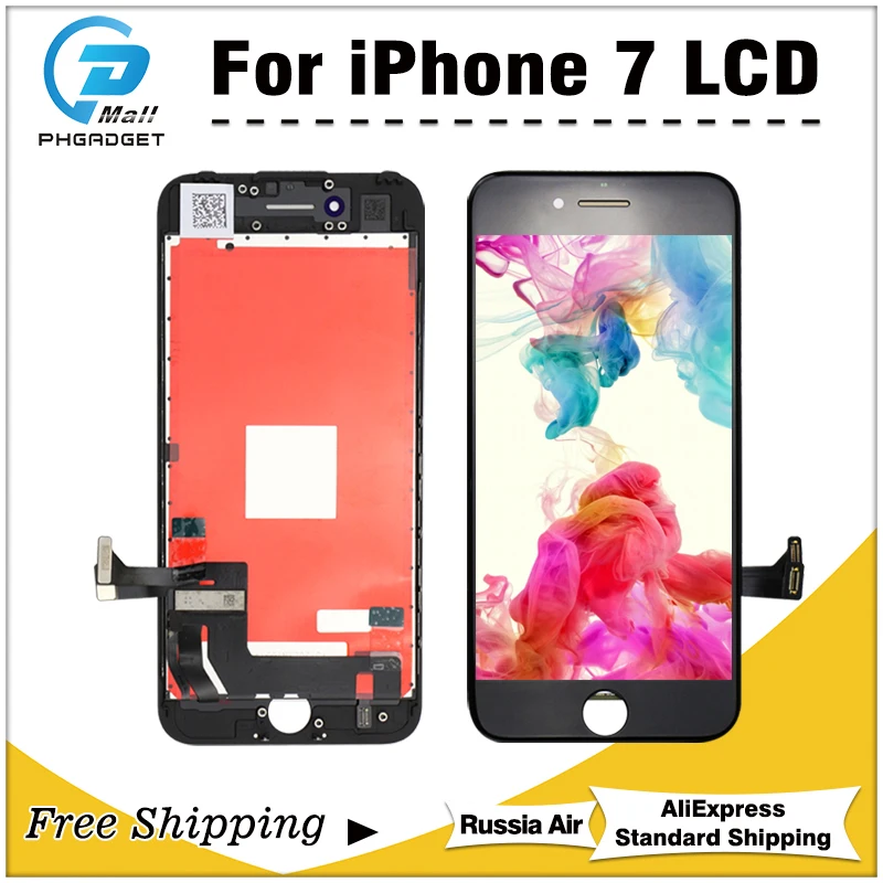 1 шт AAA Качество 3D Сенсорный экран для iPhone 7 7G plus 8 плюс ЖК-дисплей с цифрователем