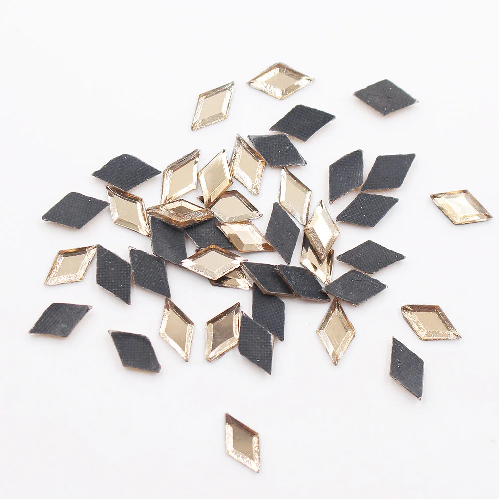 200 шт. стразы для самостоятельной фиксации Стразы с клейкой задней крышкой бусины