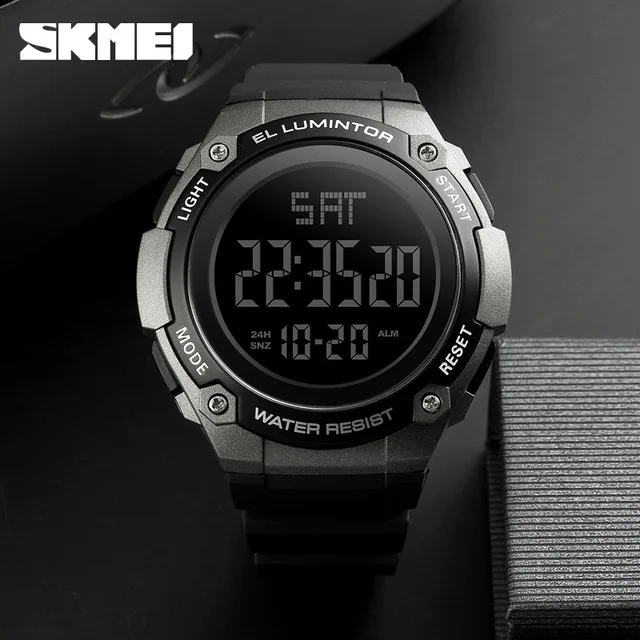 SKMEI 1346 аналоговые цифровые часы мужские спортивные наручные 5 АТМ