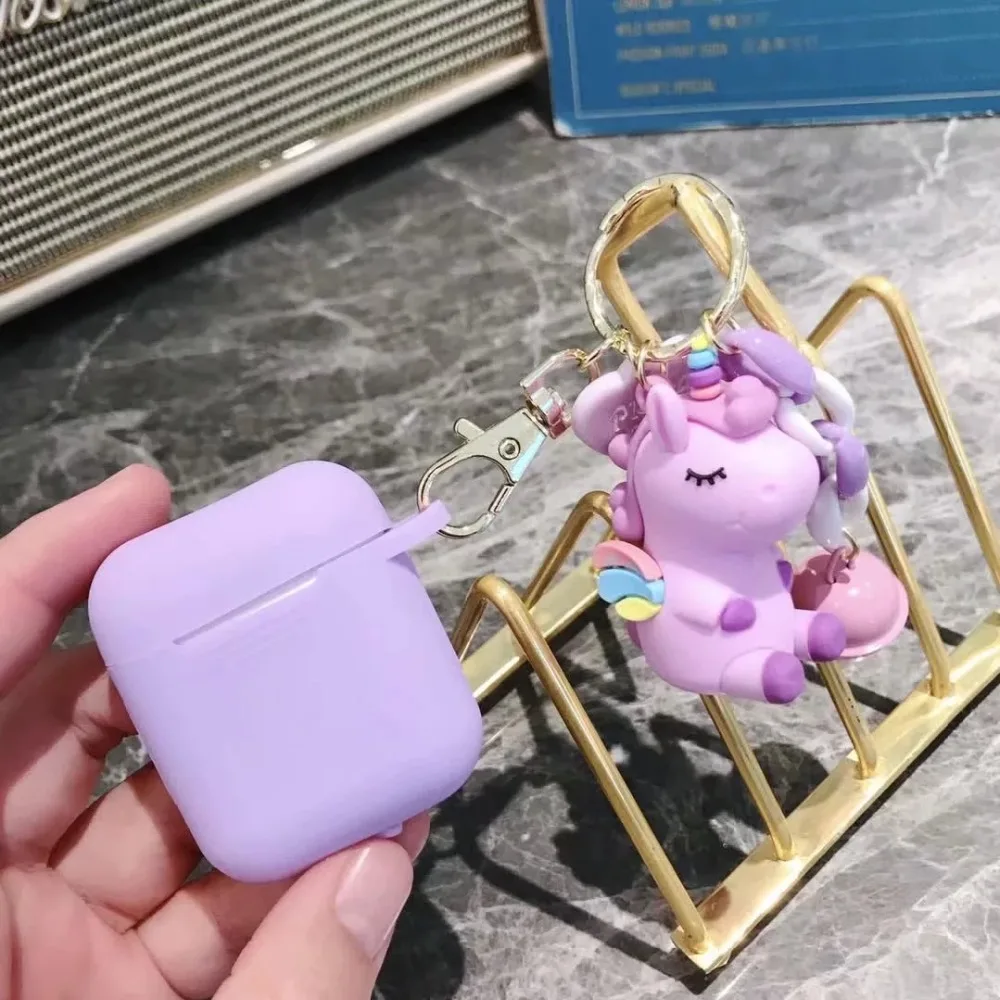 Милая кукла Кэнди чехол для Apple гарнитура для airpods чехол единорог украшение Мягкий силиконовый чехол для наушников для Air Pods
