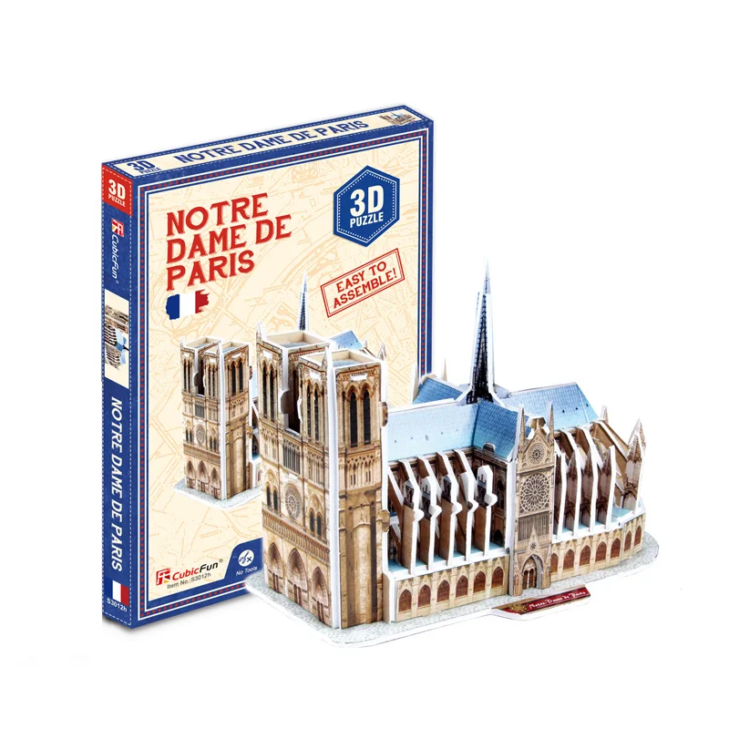 Новое поступление 2019 Нотр-Дам де Пари 3D пазл дропшиппинг игрушки для детей Legoings