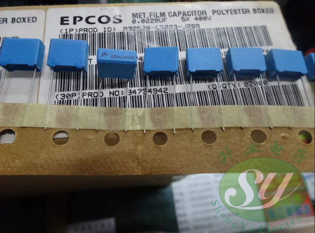 hot sale 30pcs/50PCS EPCOS 0.022uf/400v 22nf 223 new 7.5mm film capacitor B32520C6223J free shipping