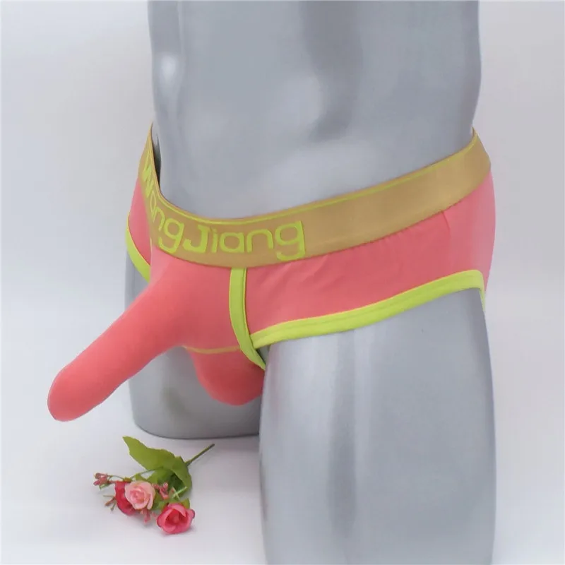 Mes sexy penis sleeve underwear briefs Mens bulge enhancing Gay |