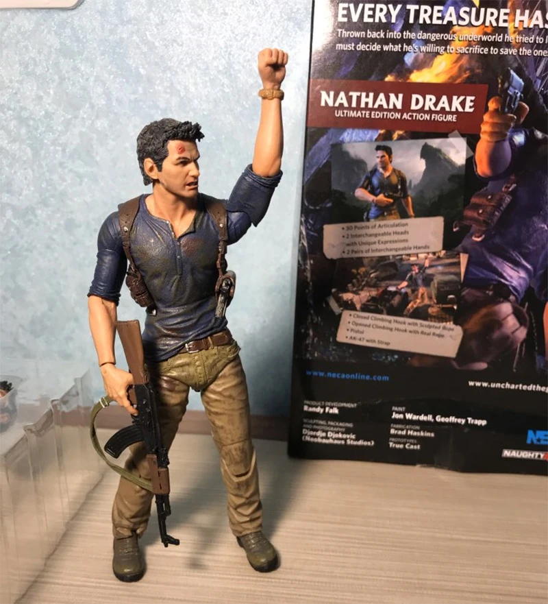 NECA Uncharted 4 конец вора фигурки Натан Дрейк ПВХ Коллекционная Фигурка модель игрушки Рождественский подарок