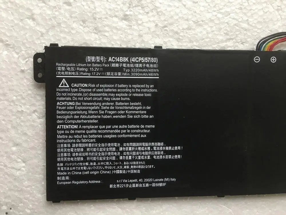 SupStone OEM AC14B8K ноутбук Батарея для ACER Aspire CB3-111 CB5-311 V3-111P B115P NE512 V3-371 ES1-711 V3-111 4ICP5/5 Chromebook