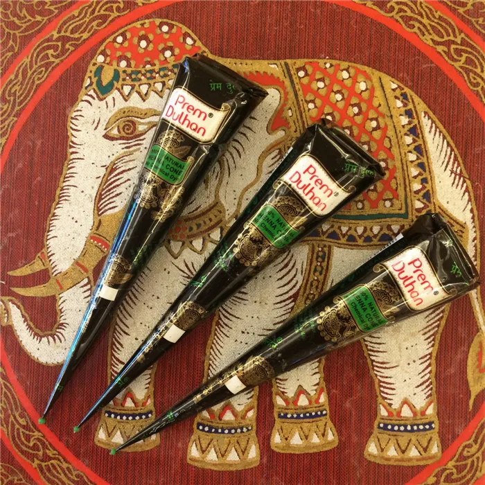 Высококачественная натуральная хна паста коричневого цвета Mehndi конусная краска