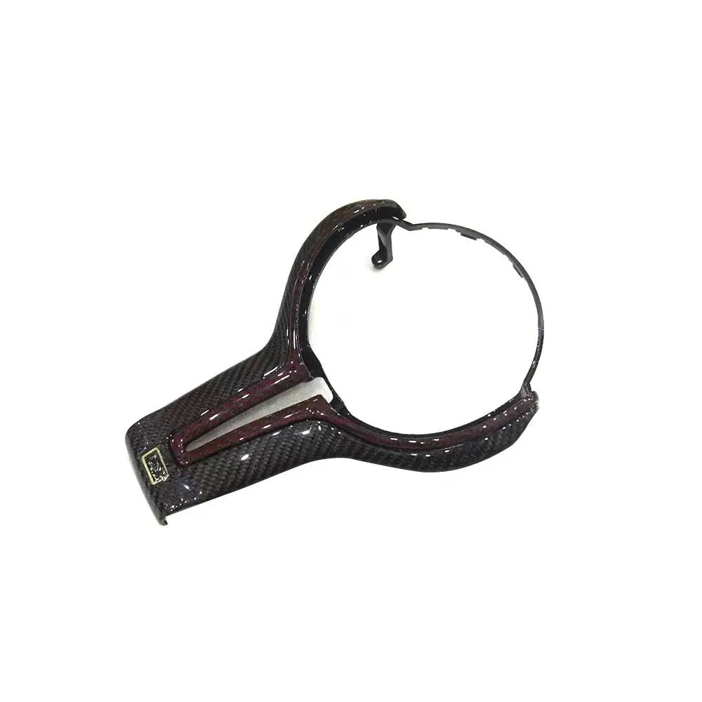 Дешево Рулевое колесо для BMW M2, F87, M3, F80, M4, F82, M6, F06, F12, F13, X5M, F85, X6M, F86, отделка рулевого колеса из углеродного волокна, декоративная крышка