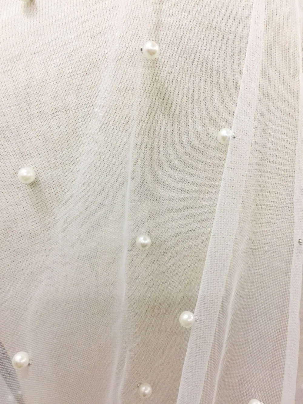 5 ярдов жемчужина из бисера мягкий кружевной тюль ткань в красный белый кружевное