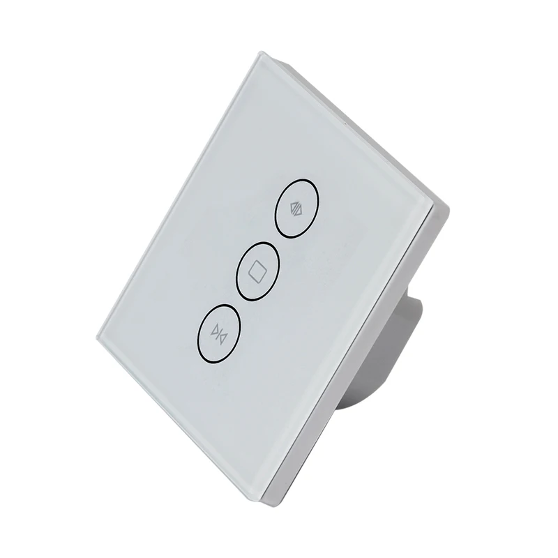 Стандарт ЕС Tuya Smart Life WiFi занавес слепой переключатель для рольставни электродвигатель Google Home Alexa эхо Голосовое управление - Цвет: Белый