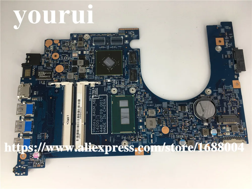 14205-1 448.02F09.0011 NBMQK11003 NB. MQK11.003 для ACER VN7-571G Материнская плата ноутбука I5-4210U DDR3L тестирование